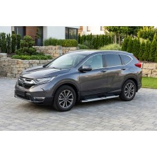 Бокові пороги Mevsim Grey (2 шт., Алюміній) для Honda CRV 2017-2022 рр