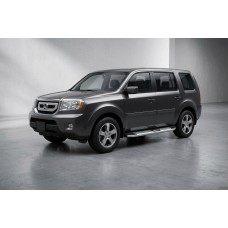 Бокові пороги Mevsim Grey (2 шт., Алюміній) для Honda Pilot 2008-2015 рр
