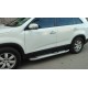 Бокові пороги Mevsim Grey (2 шт., Алюміній) 2013-2016 для Kia Sorento XM рр