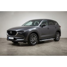 Бокові пороги Mevsim Grey (2 шт., Алюміній) для Mazda CX-5 2017- рр