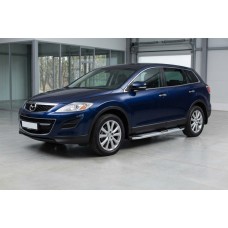 Бокові пороги Mevsim Grey (2 шт., Алюміній) для Mazda CX-9 2007-2016 рр