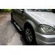 Боковые Подножки Mevsim Grey (2 шт., Алюминий) для Mercedes ML W163 1997-2005 гг