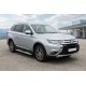 Боковые Подножки Mevsim Grey (2 шт., Алюминий) для Mitsubishi Outlander 2012-2021 гг