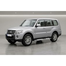 Боковые Подножки Mevsim Grey (2 шт., Алюминий) для Mitsubishi Pajero Wagon IV 2006-2021 гг