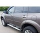 Боковые Подножки Mevsim Grey (2 шт., Алюминий) для Mitsubishi Pajero Sport 2008-2015 гг