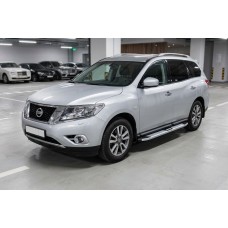 Боковые Подножки Mevsim Grey (2 шт., Алюминий) для Nissan Pathfinder R52 2012-2021 гг