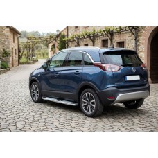 Боковые Подножки Mevsim Grey (2 шт., Алюминий) для Opel Crossland X 2017-2024 гг