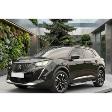 Бокові пороги Mevsim Grey (2 шт., Алюміній) для Peugeot 3008 2016-2023 рр