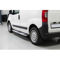 Бокові пороги Mevsim Grey (2 шт., Алюміній) для Peugeot Bipper 2008-2017 рр