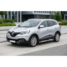 Бокові пороги Mevsim Grey (2 шт., Алюміній) для Renault Kadjar 2015-2022 рр