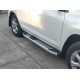 Бокові пороги Mevsim Grey (2 шт., Алюміній) для Toyota Rav 4 2006-2013 рр