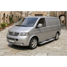 Боковые Подножки Mevsim Grey (2 шт., Алюминий) Короткая База для Volkswagen T5 Transporter 2003-2010 гг