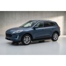 Бокові пороги Allmond Black (2 шт., Алюміній) для Ford Kuga/Escape 2019- рр