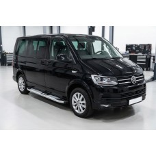 Бокові пороги Mevsim Grey (2 шт., Алюміній) коротка база для Volkswagen T6 2015-2024 рр