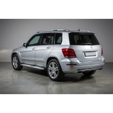 Бокові пороги Mevsim Grey (2 шт., Алюміній) для Mercedes GLK class X204 2008-2015 рр