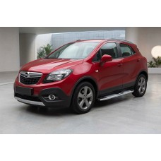 Боковые Подножки Mevsim Grey (2 шт., Алюминий) для Opel Mokka 2012-2021 гг