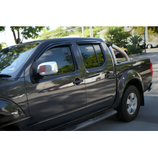 Ветровики на окна (4 шт, HIC) для Nissan Navara 2006-2015 гг