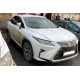 Ветровики с хромированным молдингом LONG (4 шт, HIC) для Lexus RX 2016-2022 гг