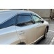 Ветровики с хромированным молдингом LONG (4 шт, HIC) для Lexus RX 2016-2022 гг