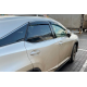 Ветровики с хромированным молдингом LONG (4 шт, HIC) для Lexus RX 2016-2022 гг