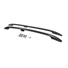Рейлінги OmsaLine Solid (2 шт, чорні) для Subaru XV 2011-2017 рр