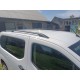 Рейлинги OmsaLine Solid (2 шт, черные) Длинная база для Opel Combo 2019- гг