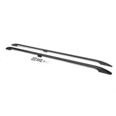 Рейлінги OmsaLine Solid (2 шт, чорні) довга база для Ford Custom 2013-2022 рр