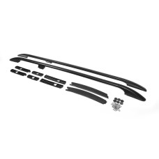 Рейлинги OmsaLine Solid (2 шт, черные) Короткая база для Ford Connect 2014-2021 гг