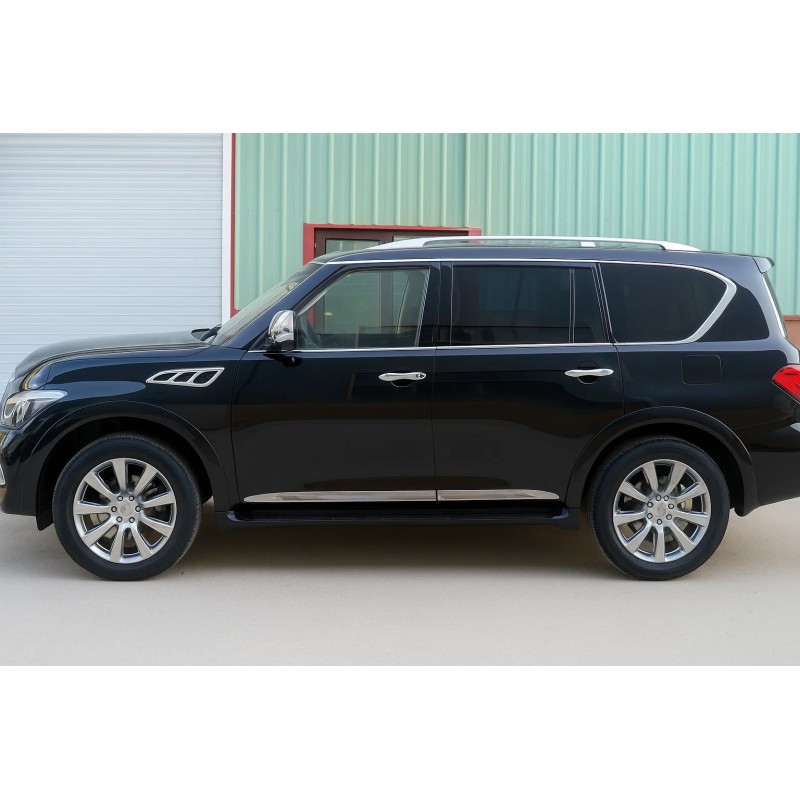 Молдинги дверні (4 шт, хром) для Nissan Armada 2016-2024 рр Молдинги дверні (4 шт, хром) для Nissan Armada 2016-2024 рр