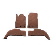 Коврики (2012-2021, EVA, кирпичный) для Toyota Land Cruiser 200