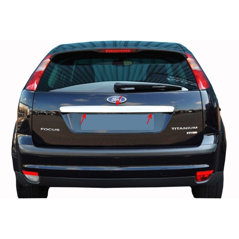 Хром планка над номером (нерж.) Carmos - Турецька сталь для Ford C-Max 2004-2010 рр