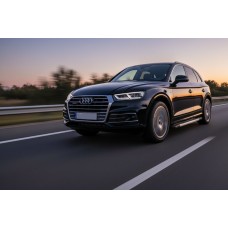 Боковые Подножки Vision New Grey (2 шт., Алюминий) для Ауди Q5 2017-2025 гг
