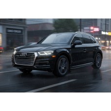 Боковые Подножки Tayga Black (2 шт., Алюминий) для Ауди Q5 2017-2025 гг