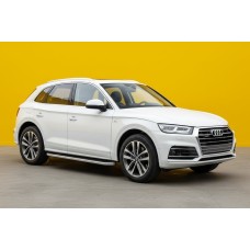 Боковые Подножки Tayga Grey (2 шт., Алюминий) для Ауди Q5 2017-2025 гг