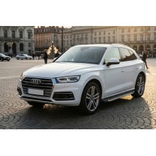 Бокові пороги BlackLine (2 шт., Алюміній) для Ауди Q5 2017-2025 рр