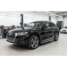 Бокові пороги Maydos V2 (2 шт., Алюміній) для Ауди Q5 2017-2025 рр