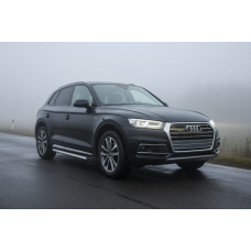 Боковые Подножки Maya V1 (2 шт., Алюминий) для Ауди Q5 2017-2025 гг