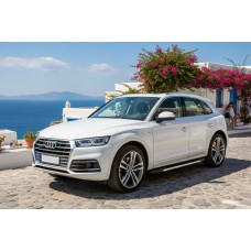 Боковые Подножки Duru (2 шт., Алюминий) для Ауди Q5 2017-2025 гг