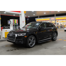 Бокові пороги Bosphorus Black (2 шт., Алюміній) для Ауди Q5 2017-2025 рр