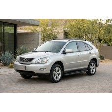 Бокові пороги Allmond Black (2 шт., Алюміній) для Lexus RX 2003-2009 рр