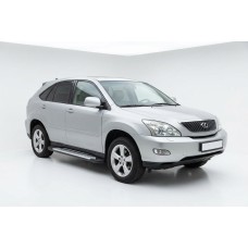 Бокові пороги Allmond Grey (2 шт., Алюміній) для Lexus RX 2003-2009 рр