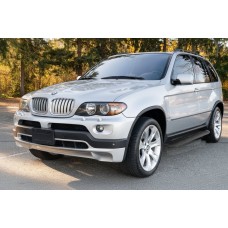 Бокові пороги Tayga Black (2 шт, алюм.) для BMW X5 E53 1999-2006 рр