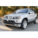Боковые пороги Tayga Black (2 шт, алюминий) для BMW X5 E53 1999-2006 гг