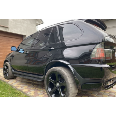 Боковые Подножки Bosphorus Black (2 шт, Алюминий) для BMW X5 E-53 1999-2006 гг