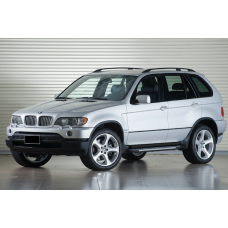 Бокові пороги Duru (2 шт, алюм.) для BMW X5 E-53 1999-2006 рр