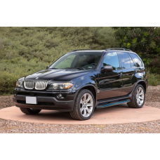 Бокові пороги Maya Blue (2 шт, алюм.) для BMW X5 E-53 1999-2006 рр