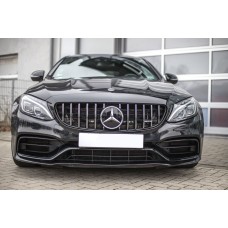 Передня решітка Panamericana GT (для оригінального C63) 2014-2018, без камери для Mercedes C-сlass W205 рр