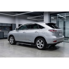 Бокові пороги Duru (2 шт, алюміній) для Lexus RX 2009-2015 рр
