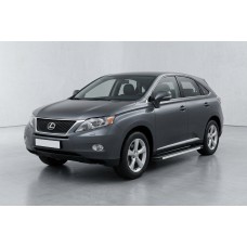 Бокові пороги Maya V1 (2 шт, алюміній) для Lexus RX 2009-2015 рр