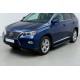 Боковые Подножки Maya Blue (2 шт, Алюминий) для Lexus RX 2009-2015 гг